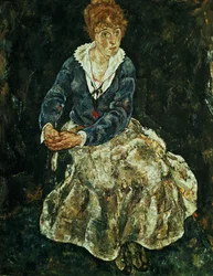 Kunstnerens hustru siddende, ca. 1912